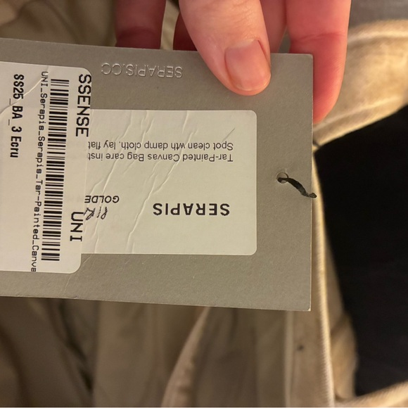 SERAPIS unique grungy designer tote bag $300 NWT - Picture 6 of 7